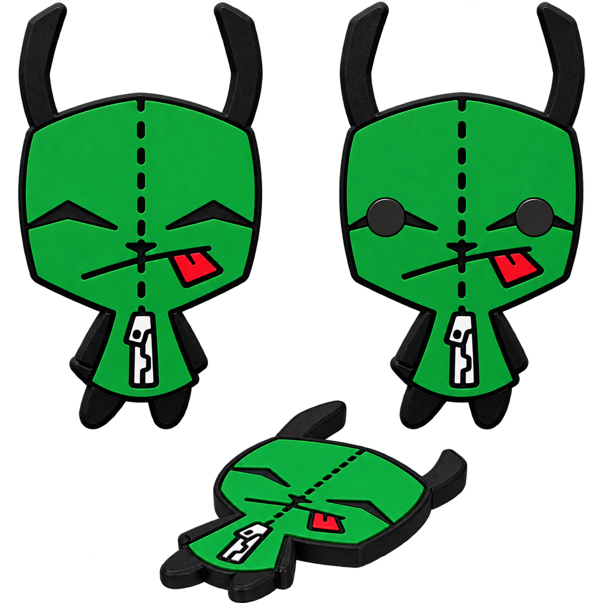 Green Robot Alien Dog Magnet