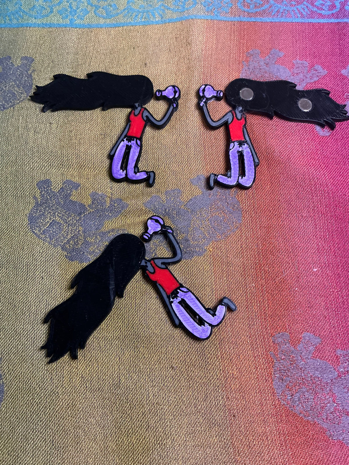 Purple Vampire Queen Magnet