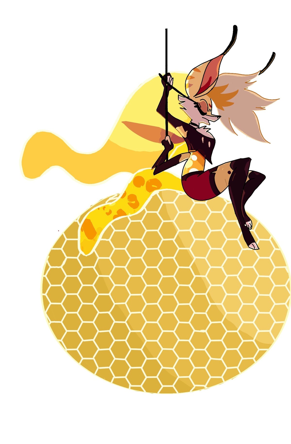 Bee Hell Hound Sticker